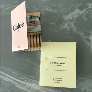 Chloe and Jo Malone perfume samples